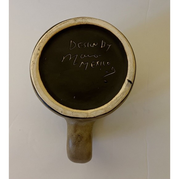 Mara Mexico Pottery Mug Gecko Lizard Handmade Signed By Artist - Picture 6 of 6